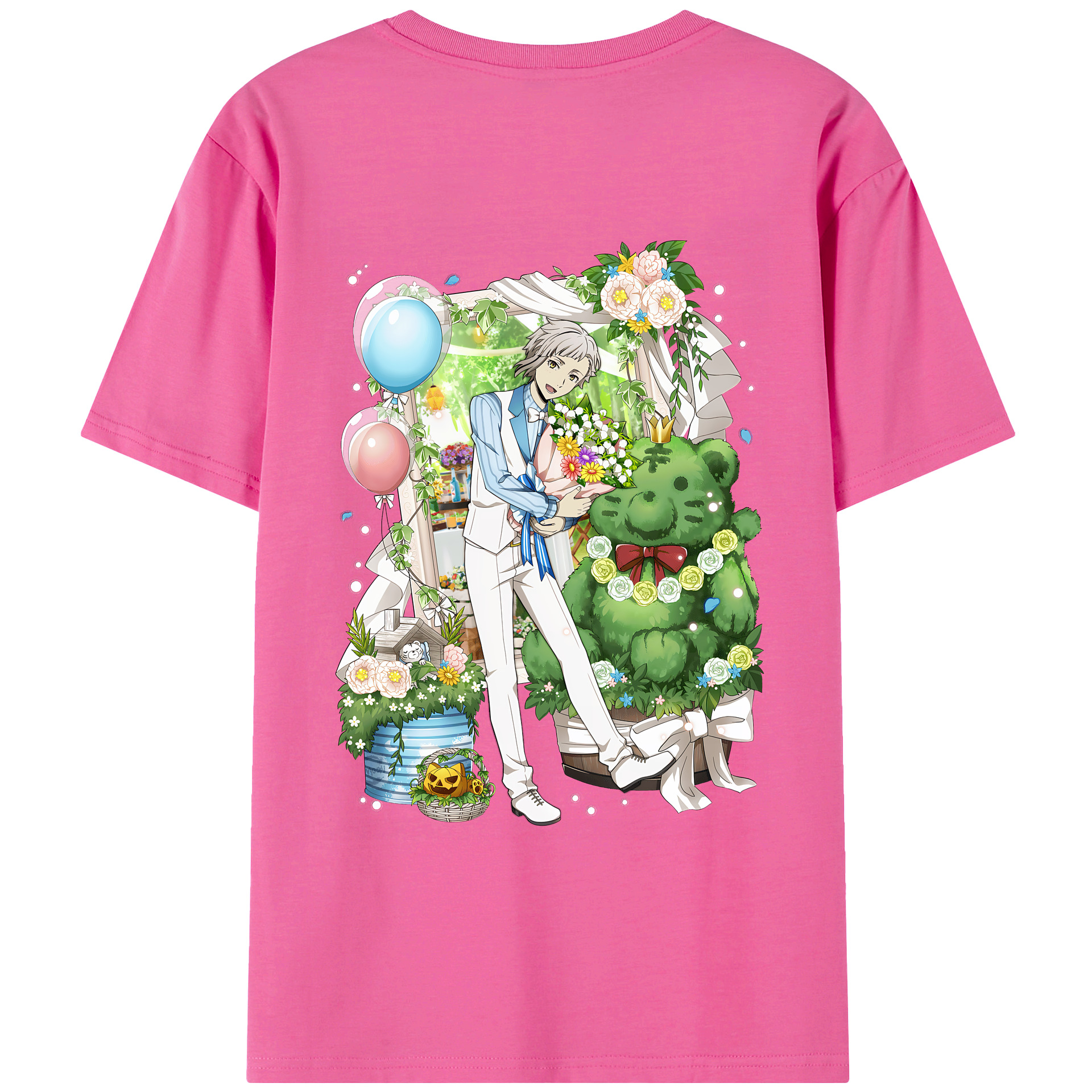 （画像用） 文豪ストレイドッグス Bungo Stray Dogs レディース半袖Tシャツ(バックプリント)